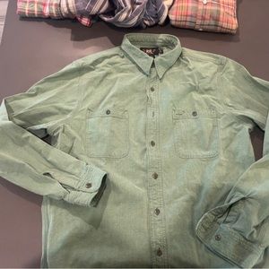 Ralph Lauren RRL green denim work shirt